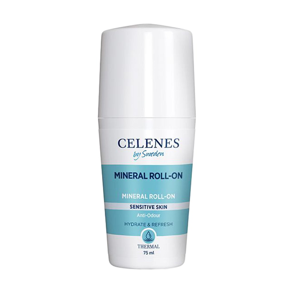 Термальний део-ролер Celenes Thermal Mineral Roll-On Hydrate &amp; Refresh без запаху, для чутливої шкіри, 75 мл